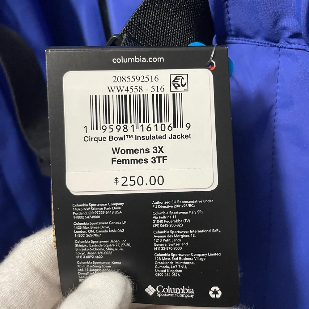 Columbia Cirque Bowl Insulted Jacket Plus Size - Picture 5 of 12